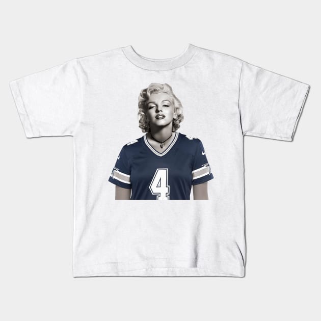 Marilyn Loves Dak Kids T-Shirt by Rad Love